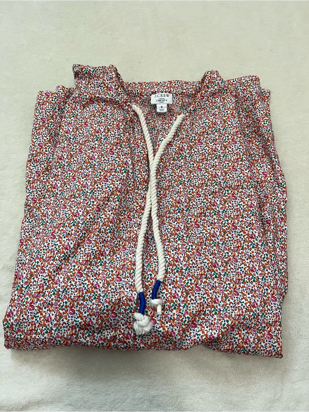 J. Crew x Liberty Rose Eloise Floral Tunic